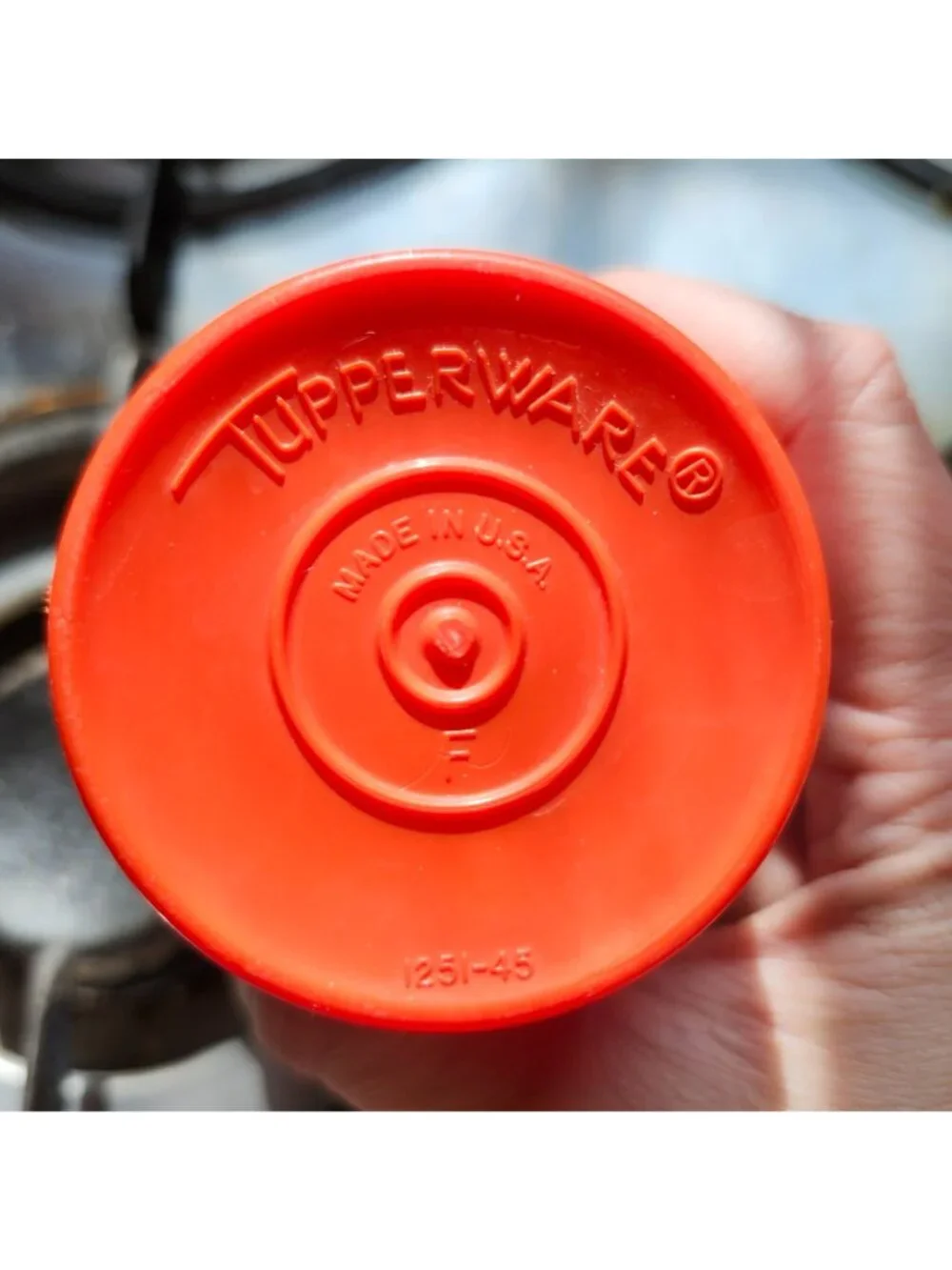 Vintage 70s Tupperware Pack & Carry 5 Pc Lunch Set Harvest Orange Strap Cup Lid